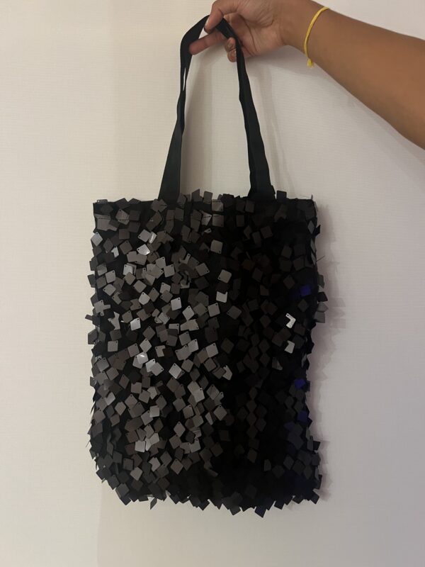 Black Sequin Tote