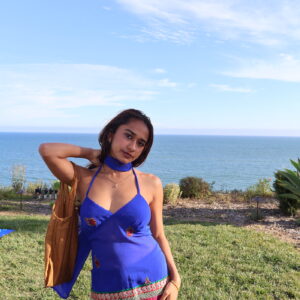 Embroidered Tank Top w/ dupatta