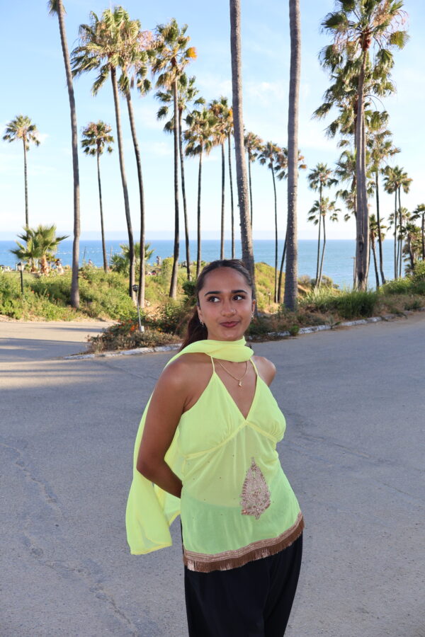 Embroidered Tank Top w/ dupatta - Image 5