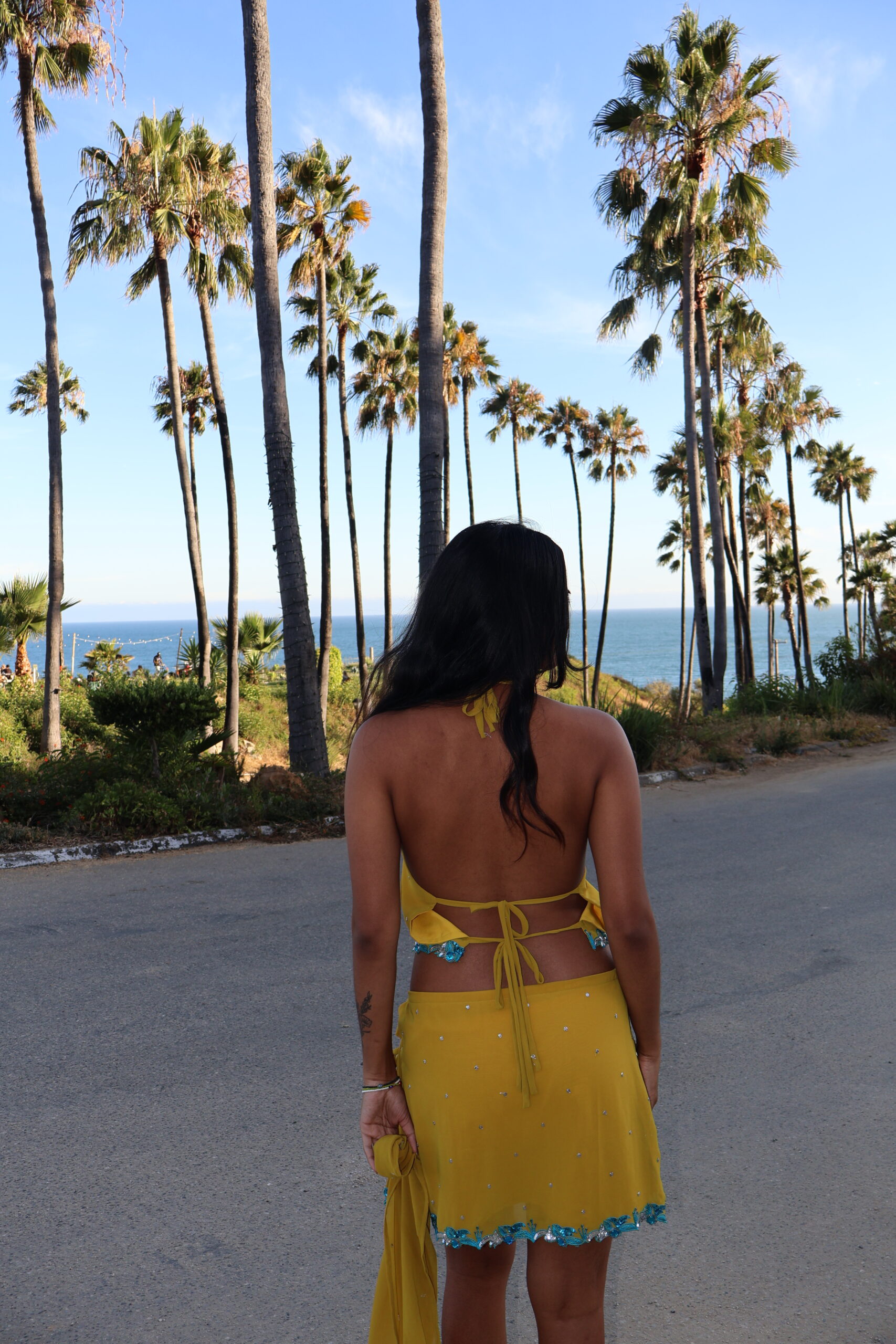 Mustard Embroidered Set - Image 2