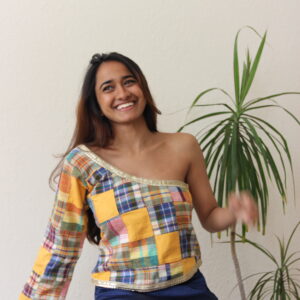 One Shoulder Plaid Flannel