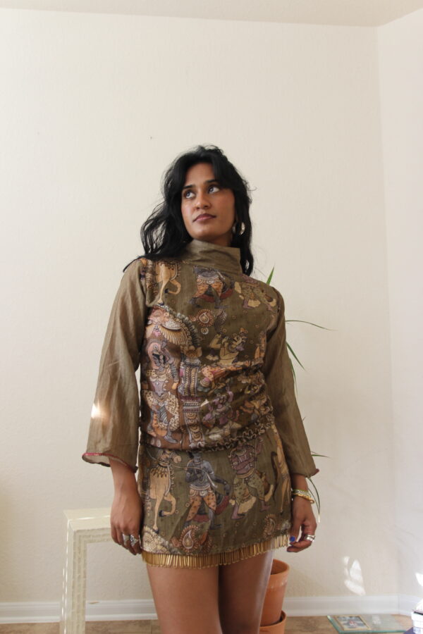 Printed Skirt & Top Set